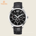 Homens Relógios casuais Men Water Resistant Leather Watch Quartz 72606